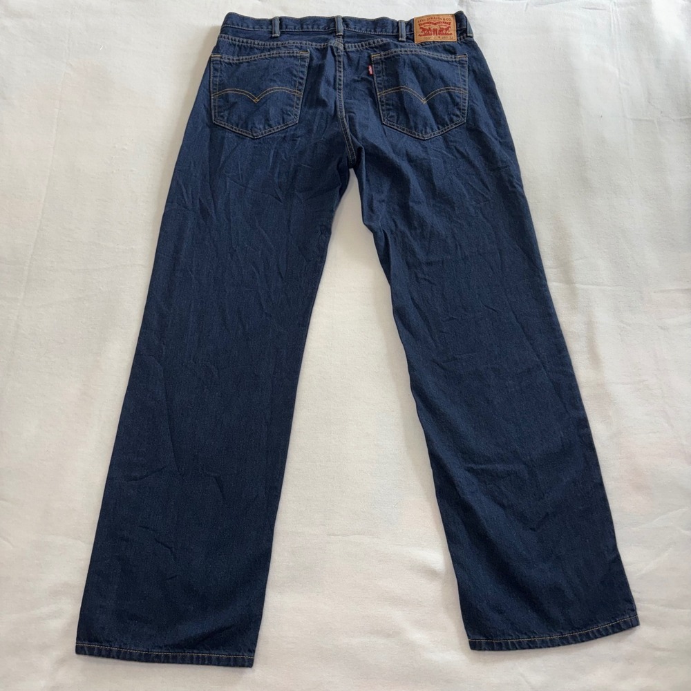 Levi's 559 Relaxed Straight Jeans Mens 38x32 Dark Wash Blue Denim 100% Cotton